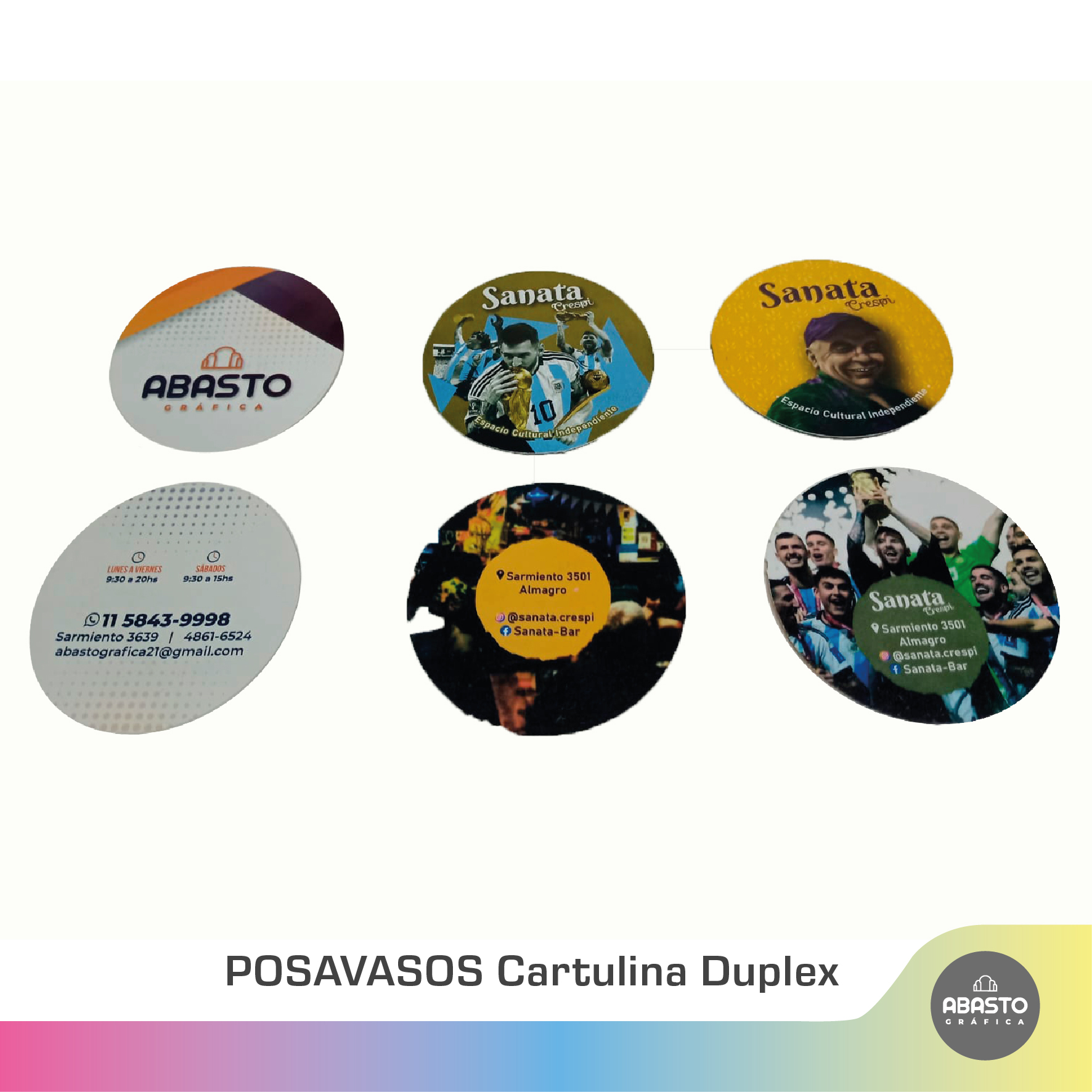 posavasos cartulina duplex