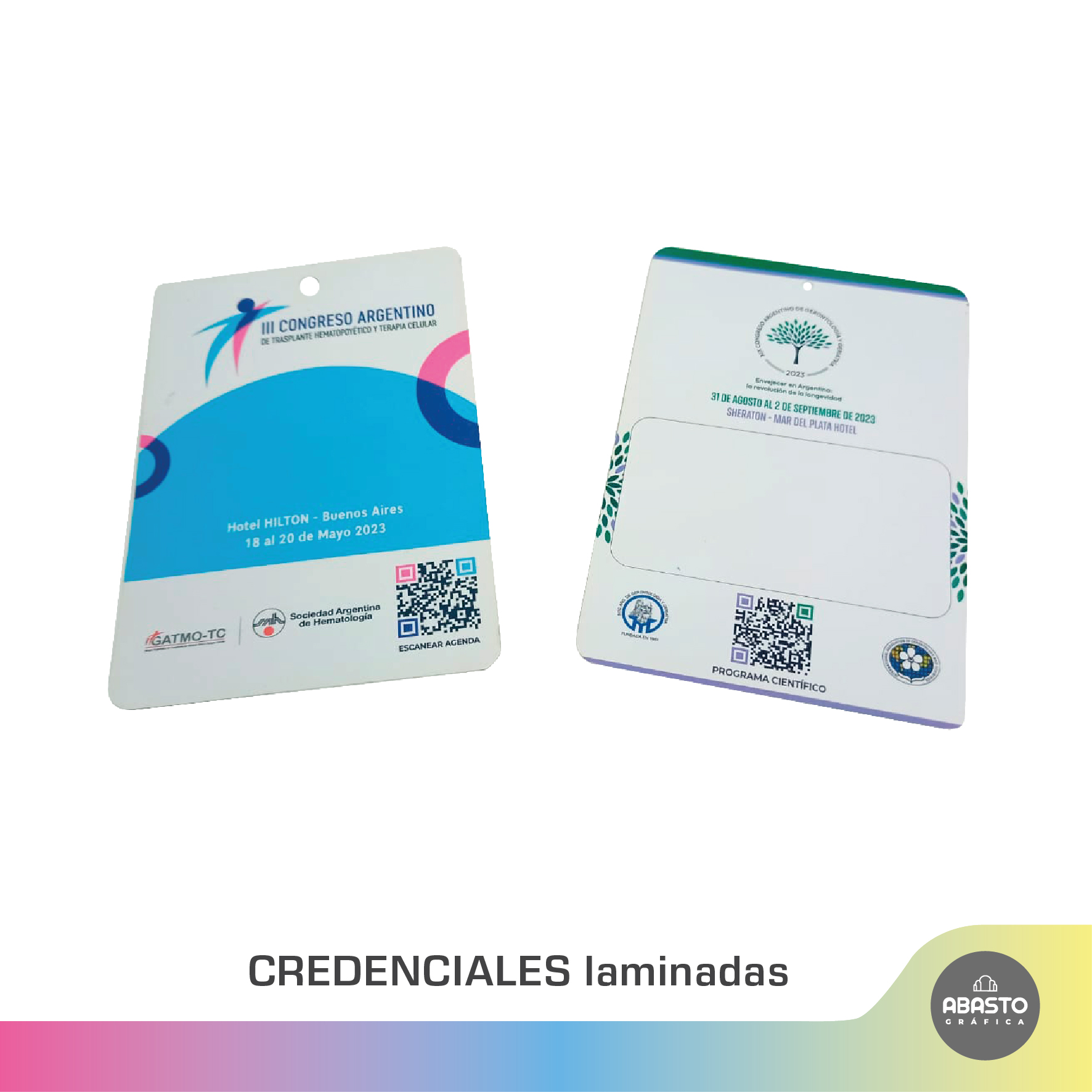 credenciales laminadas