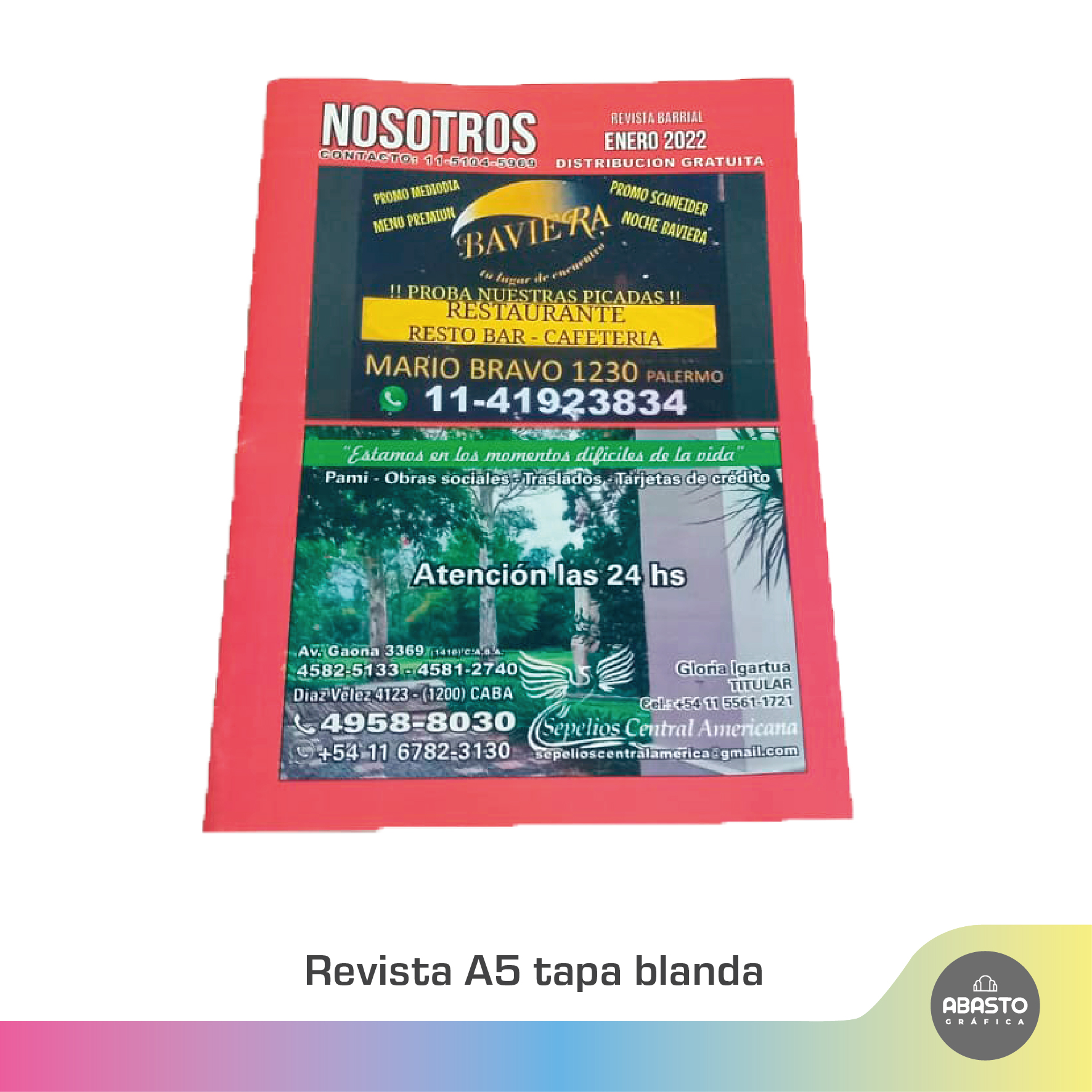 revista A5 tapa blanda