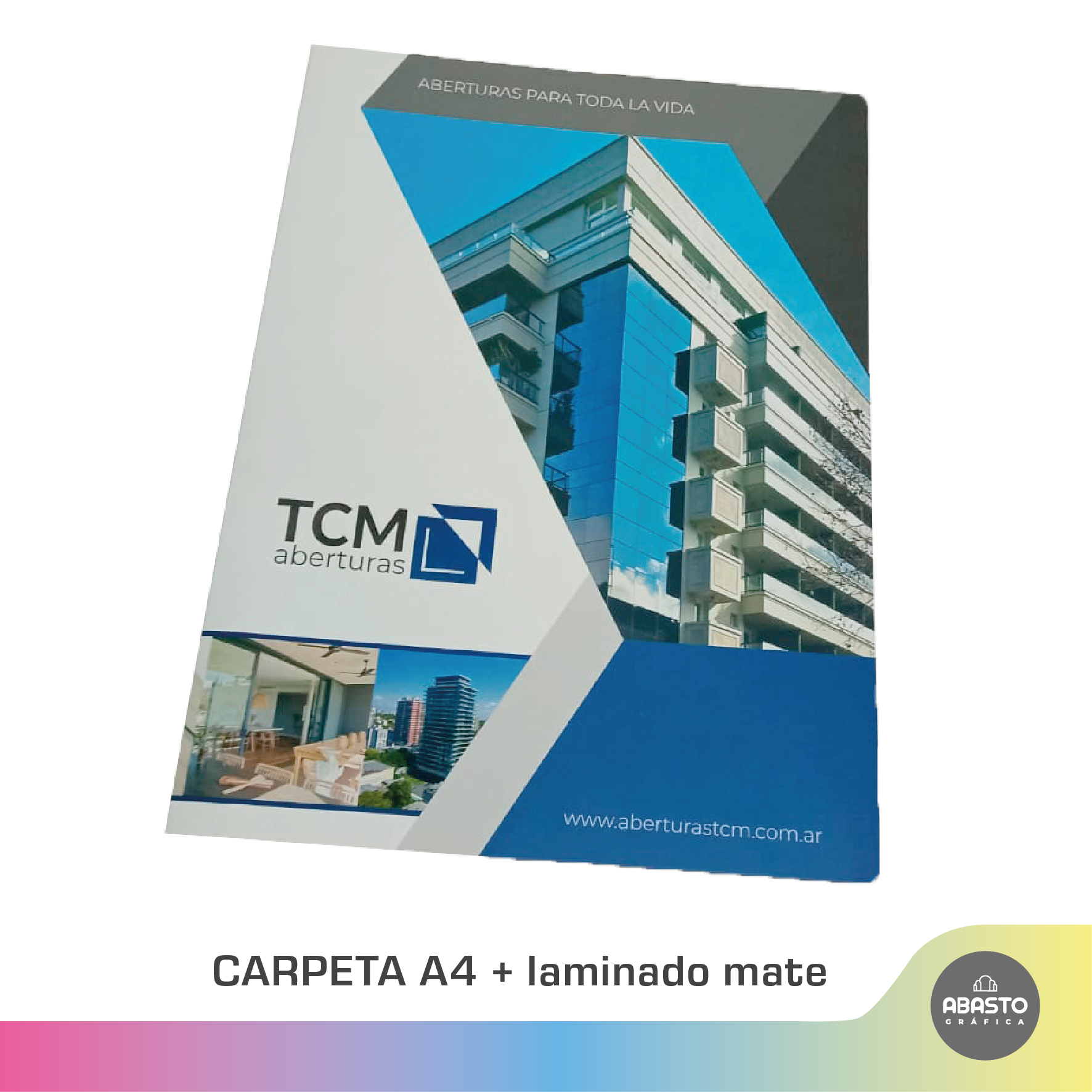 Carpeta A4 + laminado mate